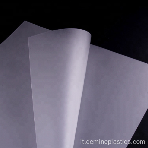 Pellicola in plastica sottile flessibile con pellicola trasparente in policarbonato da 0,5 mm